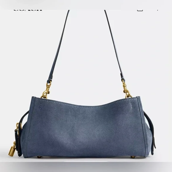 Coach Rogue Bag 34 - Brass Light Denim UU - Picture 3 of 5